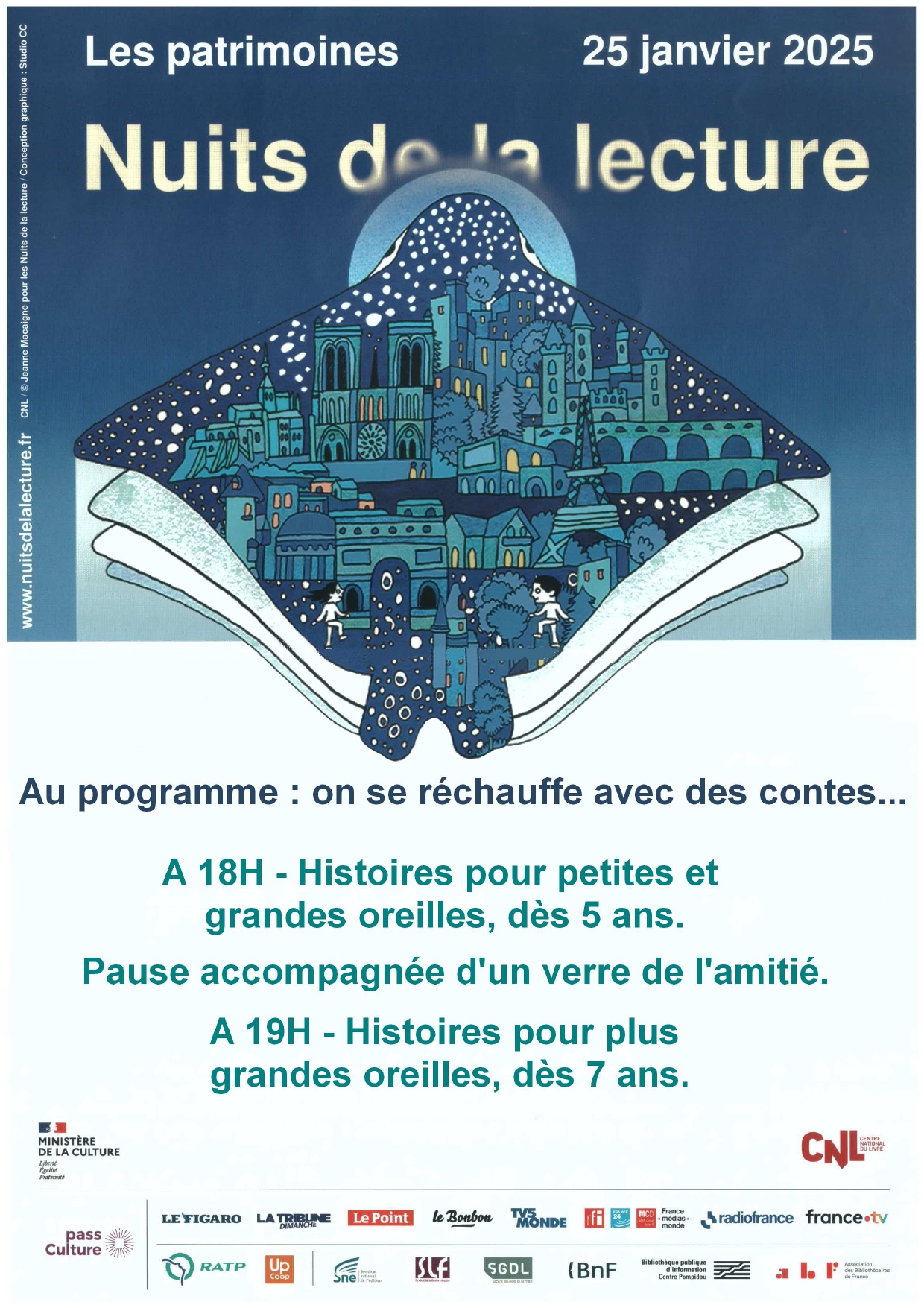 Nuit de la lecture – 25 janvier 2025